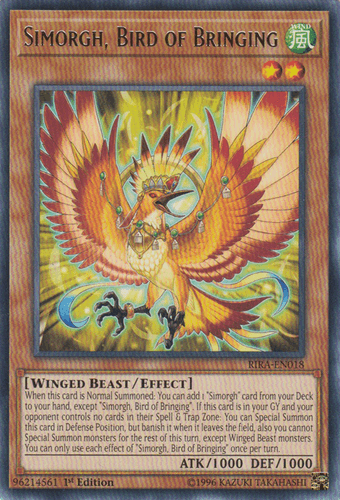 Simorgh, Bird of Bringing - RIRA-EN018 Rare Unlimited