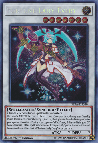 Fortune Lady Every - RIRA-EN038 Secret Rare 1st Edition