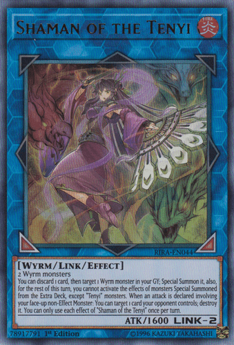 Shaman of the Tenyi - RIRA-EN044 Ultra Rare 1st Edition