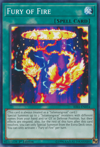 Fury of Fire - RIRA-EN054 Common Unlimited
