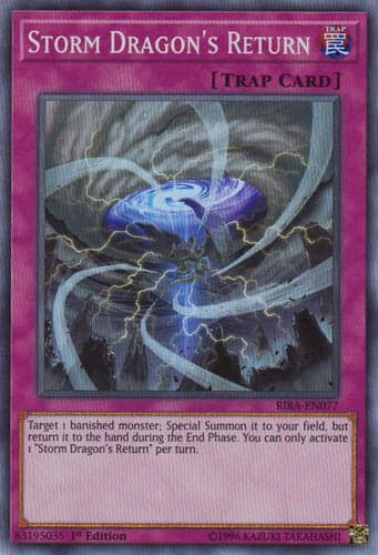 Storm Dragon's Return - RIRA-EN077 Starlight Rare 1st Edition