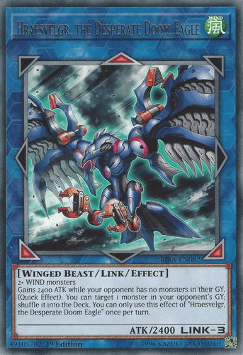 Hraesvelgr, the Desperate Doom Eagle - RIRA-EN082 Rare Unlimited