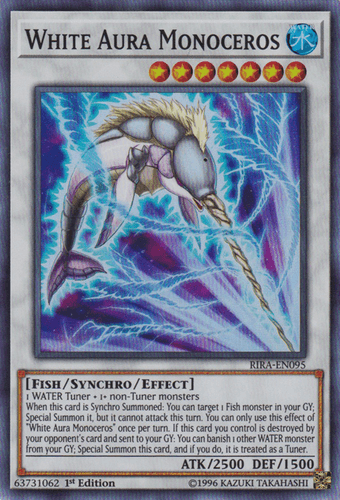 White Aura Monoceros - RIRA-EN095 Super Rare 1st Edition