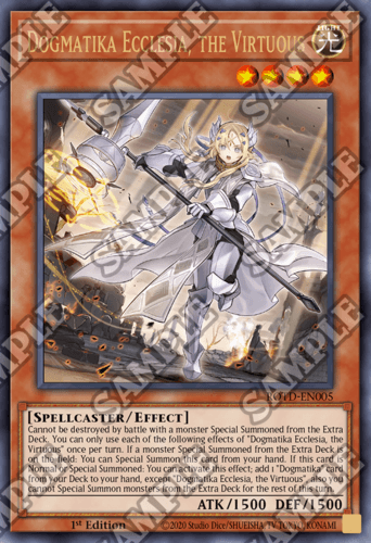 Dogmatika Ecclesia, the Virtuous - ROTD-EN005 Ultra Rare 1st Edition