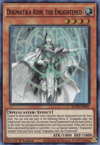Dogmatika Adin, the Enlightened - ROTD-EN007 Super Rare 1st Edition