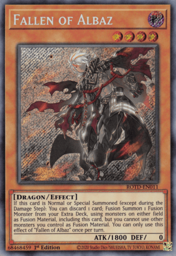 Fallen of Albaz - ROTD-EN011 Secret Rare 1st Edition