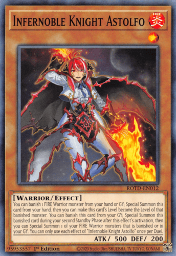 Infernoble Knight Astolfo - ROTD-EN012 Common 1st Edition