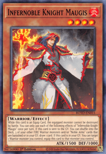 Infernoble Knight Maugis - ROTD-EN015 Common 1st Edition
