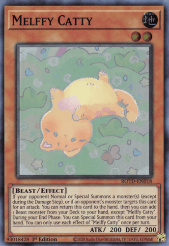 Melffy Catty - ROTD-EN018 Super Rare 1st Edition