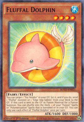 Fluffal Dolphin - ROTD-EN021 Common 1st Edition