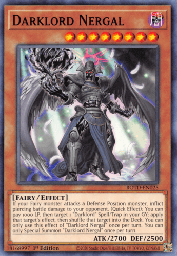 Darklord Nergal - ROTD-EN025 Common 1st Edition