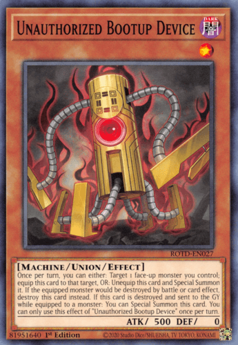 Unauthorized Bootup Device - ROTD-EN027 Common 1st Edition
