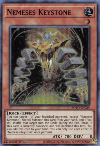 Nemeses Keystone - ROTD-EN029 Super Rare 1st Edition