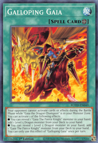 Galloping Gaia - ROTD-EN049 Common 1st Edition