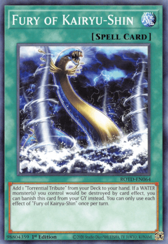 Fury of Kairyu-Shin - ROTD-EN064 Common 1st Edition