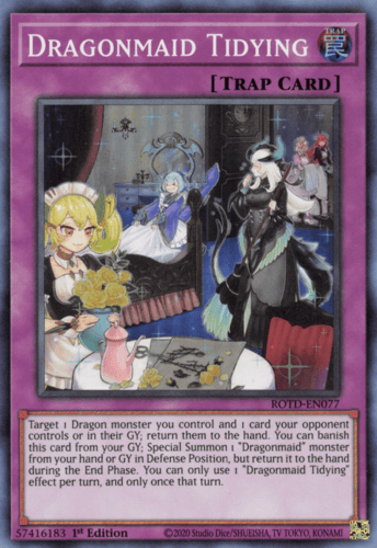 Dragonmaid Tidying - ROTD-EN077 Super Rare 1st Edition