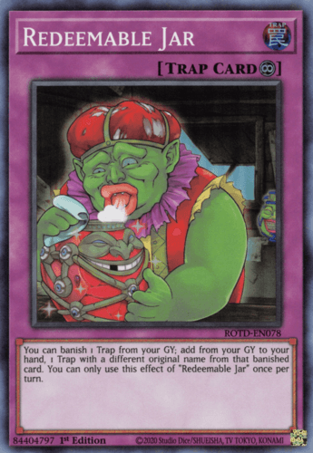 Redeemable Jar - ROTD-EN078 Super Rare 1st Edition