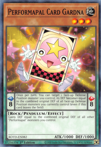 Performapal Card Gardna - ROTD-EN082 Common 1st Edition