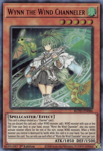Wynn the Wind Channeler - ROTD-EN086 Starlight Rare 1st Edition
