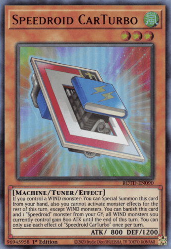 Speedroid CarTurbo - ROTD-EN090 Ultra Rare 1st Edition
