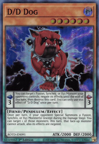 D/D Dog - ROTD-EN091 Super Rare 1st Edition