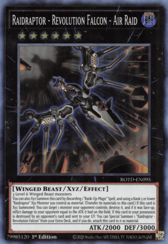Raidraptor - Revolution Falcon - Air Raid - ROTD-EN095 Super Rare 1st Edition