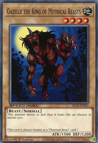 Gazelle the King of Mythical Beasts - RP01-EN043 Common Unlimited