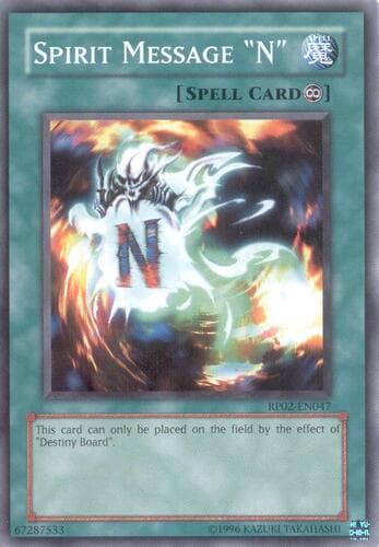 Spirit Message "N" - RP02-EN047 Common Unlimited