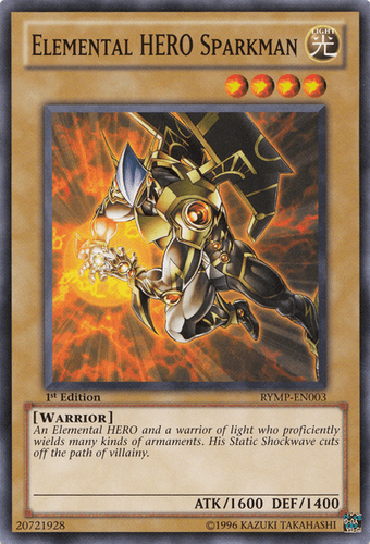 Elemental HERO Sparkman - RYMP-EN003 Common Unlimited