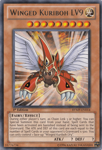 Winged Kuriboh LV9 - RYMP-EN014 Rare 1st Edition