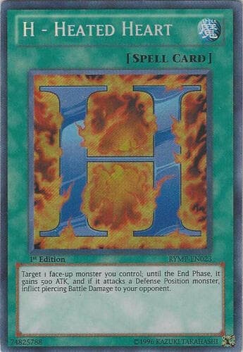 H - Heated Heart - RYMP-EN023 Secret Rare 1st Edition