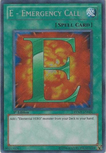 E - Emergency Call - RYMP-EN024 Secret Rare 1st Edition