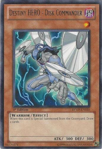 Destiny HERO - Disk Commander - RYMP-EN035 Rare 1st Edition