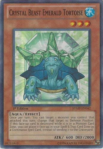 Crystal Beast Emerald Tortoise - RYMP-EN042 Super Rare Unlimited