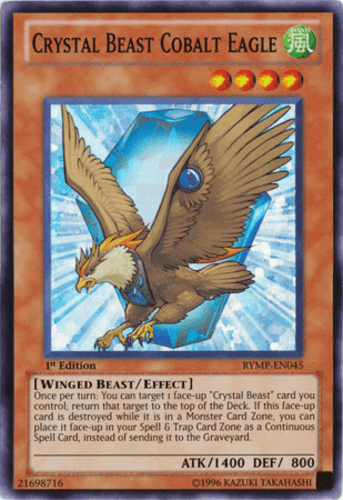 Crystal Beast Cobalt Eagle - RYMP-EN045 Super Rare Unlimited