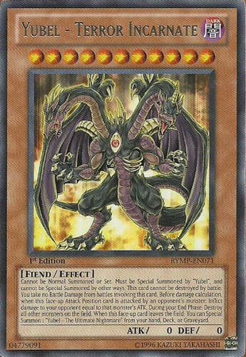 Yubel - Terror Incarnate - RYMP-EN071 Rare Unlimited