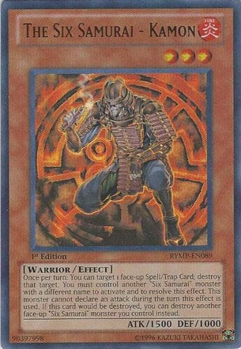 The Six Samurai - Kamon - RYMP-EN089 Ultra Rare 1st Edition