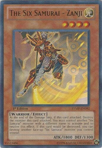 The Six Samurai - Zanji - RYMP-EN092 Ultra Rare 1st Edition