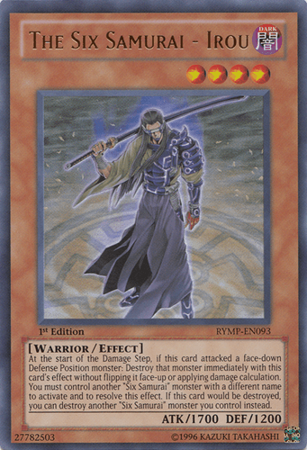 The Six Samurai - Irou - RYMP-EN093 Ultra Rare Unlimited