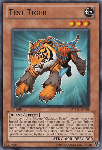 Test Tiger - RYMP-EN098 Common 1st Edition