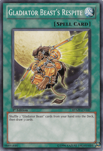 Gladiator Beast's Respite - RYMP-EN107 Common Unlimited