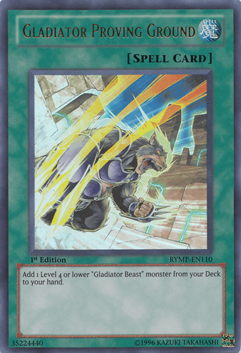 Gladiator Proving Ground - RYMP-EN110 Ultra Rare 1st Edition