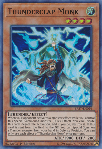Thunderclap Monk - SAST-EN026 Super Rare Unlimited