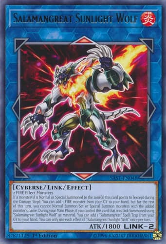 Salamangreat Sunlight Wolf - SAST-EN048 Rare 1st Edition