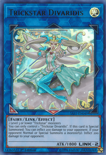 Trickstar Divaridis - SAST-EN049 Ultra Rare Unlimited