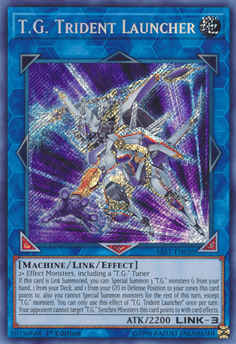 T.G. Trident Launcher - SAST-EN050 Secret Rare 1st Edition