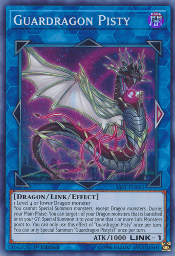 Guardragon Pisty - SAST-EN052 Super Rare 1st Edition