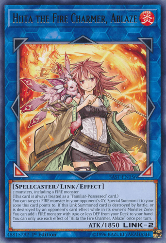 Hiita the Fire Charmer, Ablaze - SAST-EN056 Rare Unlimited