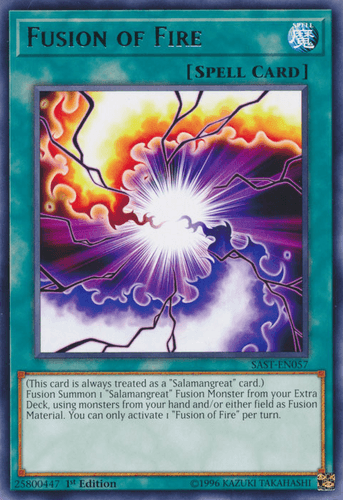Fusion of Fire - SAST-EN057 Rare 1st Edition