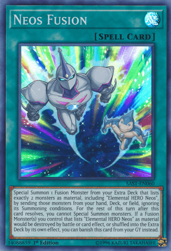 Neos Fusion - SAST-EN060 Super Rare 1st Edition